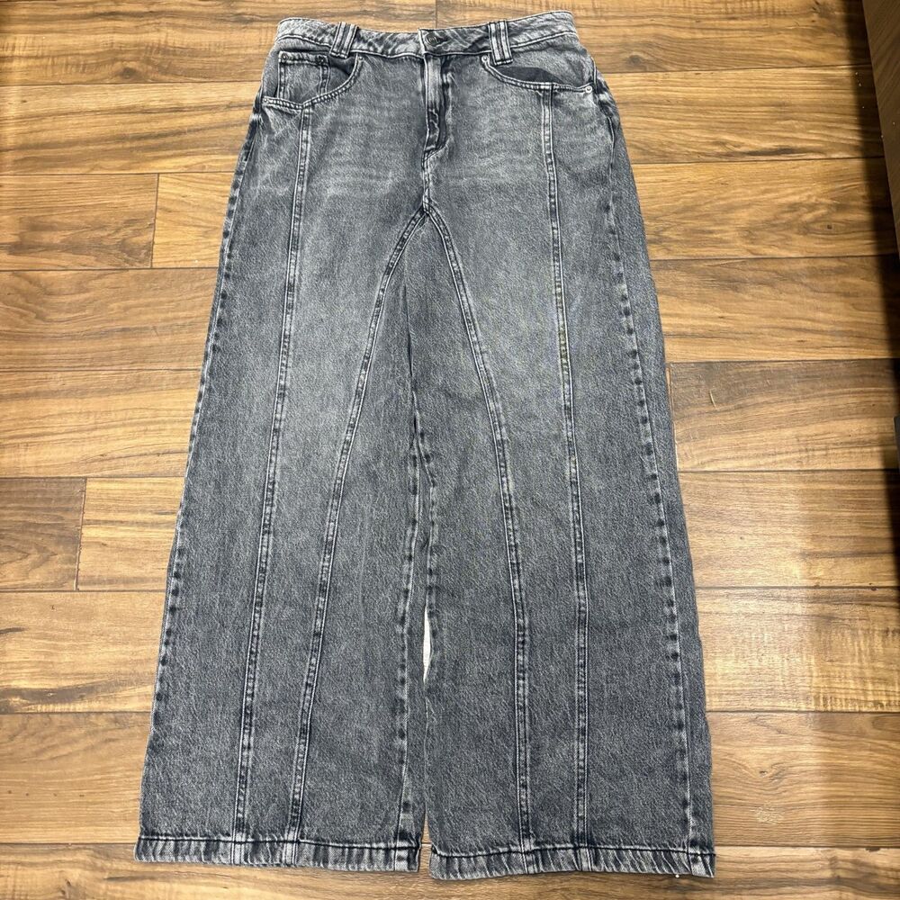 Rewash Super High Rise Wide Leg Black Women's Size 9/29 Jeans Baggy